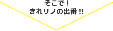 そこで!きれリノの出番!!